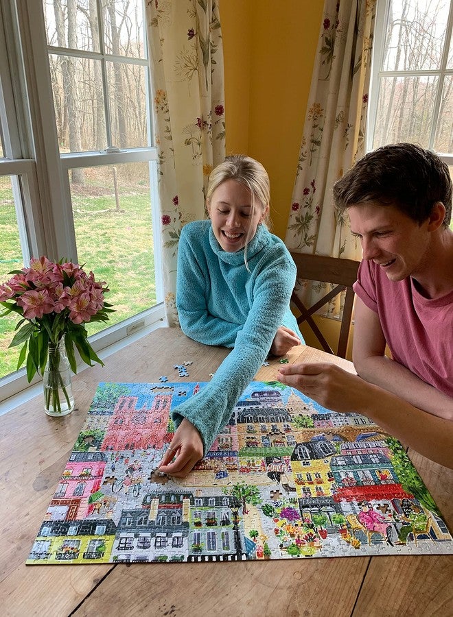 إيبو لعبة تركيب الصور المستطيلة للكبار من إيبو: كوّني صورة باريس في يوم واحد، 1000 قطعة، مناسبة للكبار والعائلات، قطع لامعة ومتينة، وقليلة الغبار. - Image 5